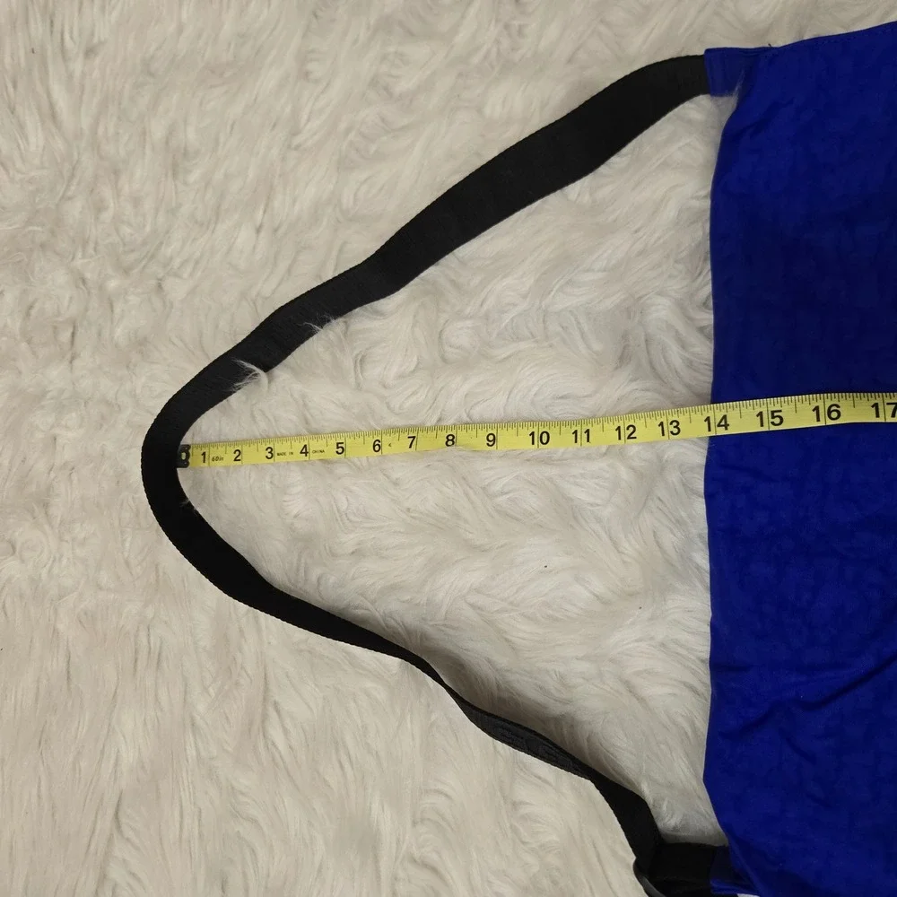 Baggu Nylon Messenger Bag Lapis Blue Recycled Crossbody Laptop Sleeve NWT